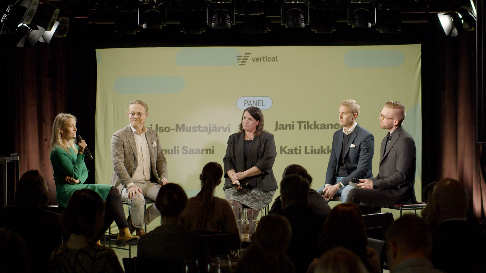 Panel discussion on stage